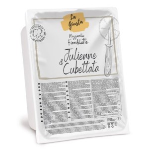 Mozzarella cheese 45% LA GIUSTA Julienne in cubes, VALCOLATTE, 3 kg